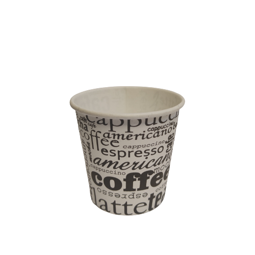 4 oz Karton Bardak Coffee Desen